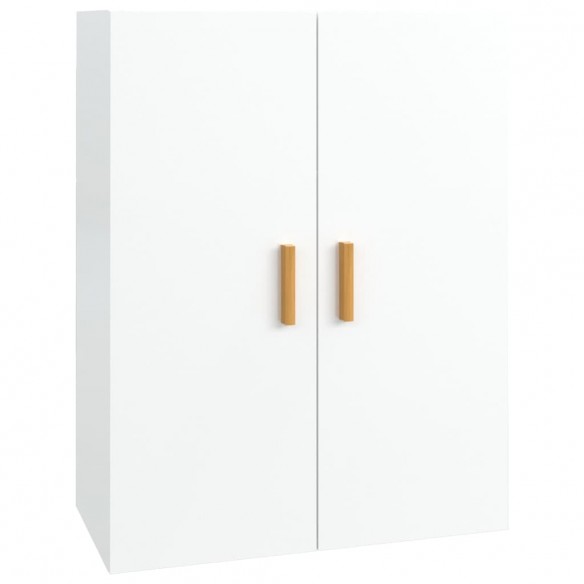 Armoire murale suspendue Blanc brillant 69,5x34x90 cm