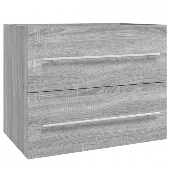 Armoire de lavabo Sonoma gris 60x38,5x48 cm Bois d'ingénierie