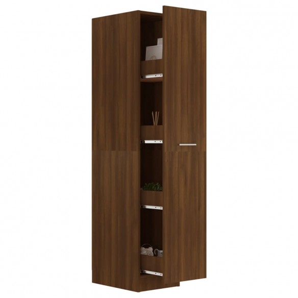 Armoire apothicaire Chêne marron 30x42,5x150 cm Bois ingénierie