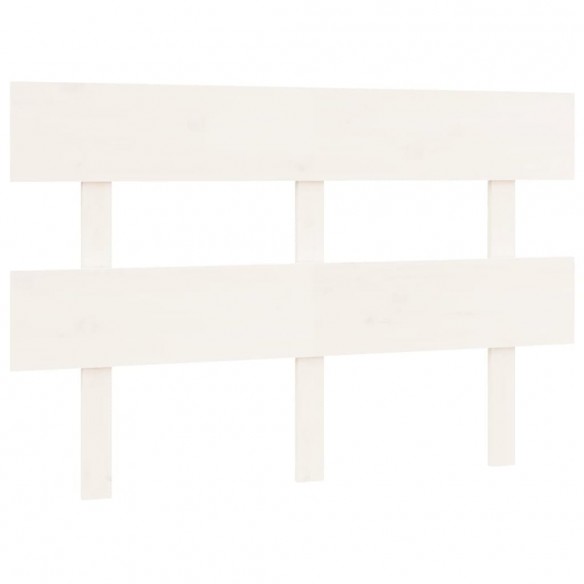 Tête de lit Blanc 124x3x81 cm Bois massif de pin