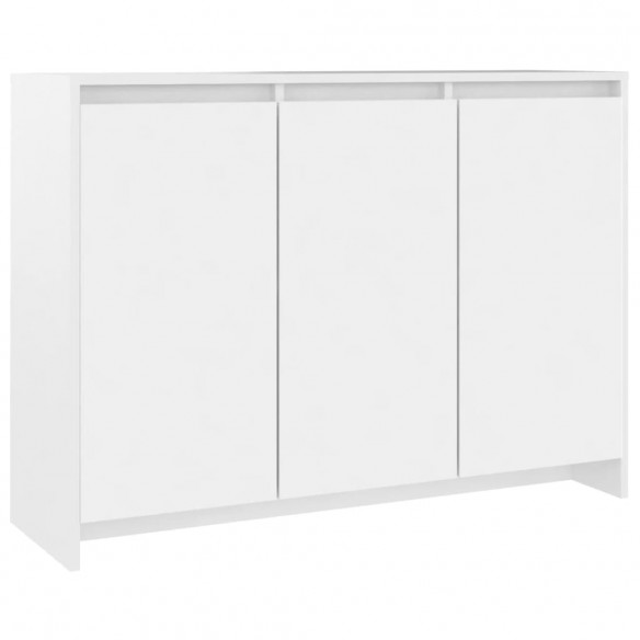 Buffet Blanc 102x33x75 cm Aggloméré