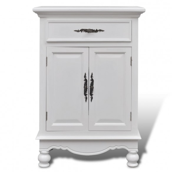 Armoire avec 2 portes et 1 tiroir Bois Blanc