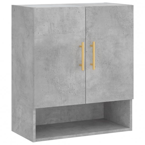 Armoire murale gris béton 60x31x70 cm bois d'ingénierie