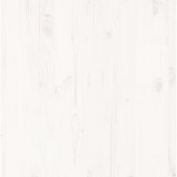 Cadre de lit Blanc Bois massif 120x190 cm Petit Double