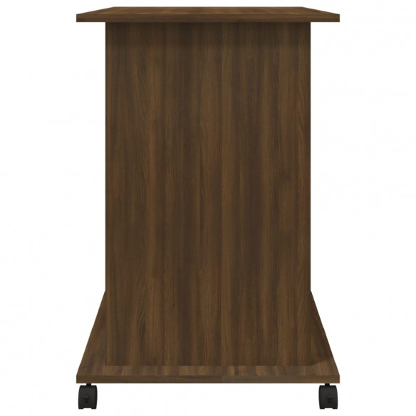 Bureau d'ordinateur Chêne marron 80x50x75 cm Bois d'ingénierie