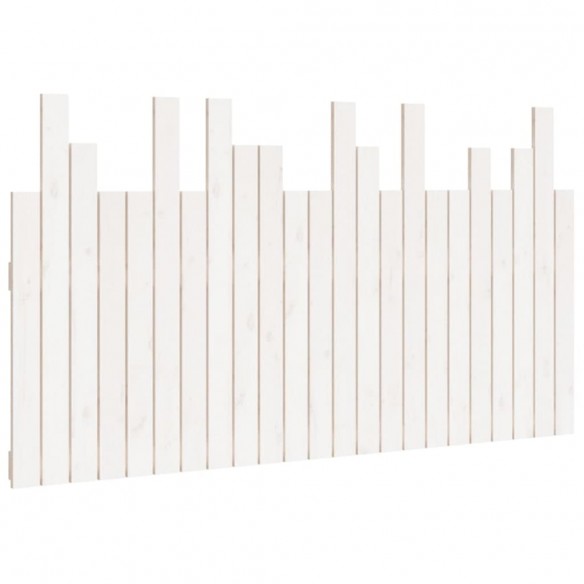 Tête de lit murale Blanc 146,5x3x80 cm Bois massif de pin