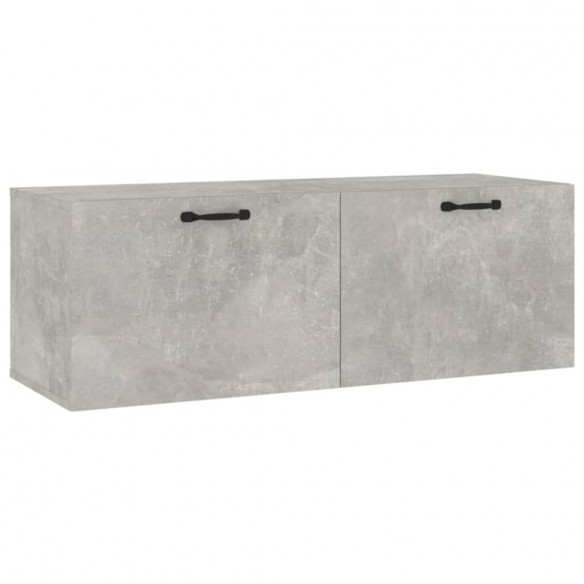 Armoire murale Gris béton 100x36,5x35 cm Bois d'ingénierie