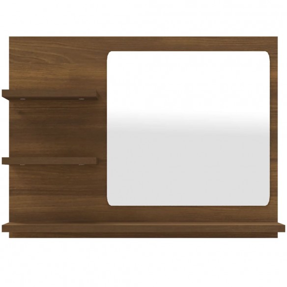 Miroir de bain Chêne marron 60x10,5x45 cm Bois d'ingénierie