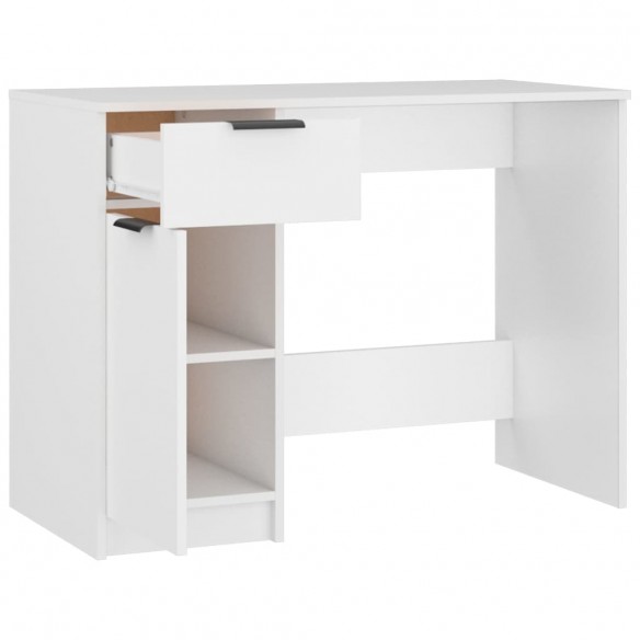 Bureau Blanc 100x50x75 cm Bois d'ingénierie