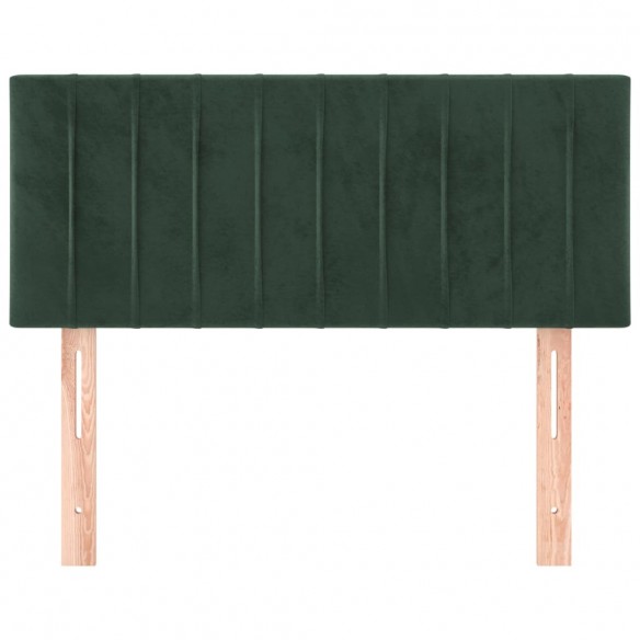 Tête de lit Vert foncé 100x5x78/88 cm Velours