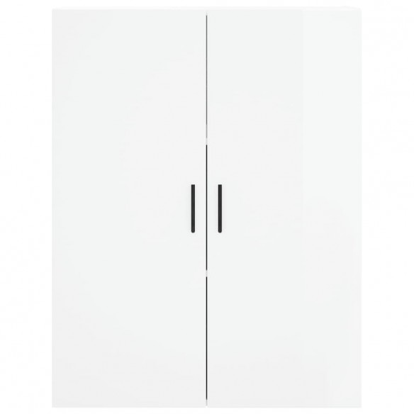 Armoire murale blanc brillant 69,5x34x90 cm