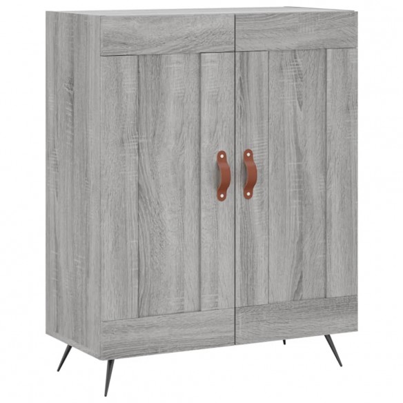 Buffet haut Sonoma gris 69,5x34x180 cm Bois d'ingénierie