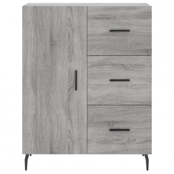 Buffet haut Sonoma gris 69,5x34x180 cm Bois d'ingénierie