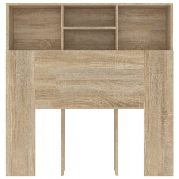 Armoire de tête de lit chêne sonoma 100x19x103,5 cm