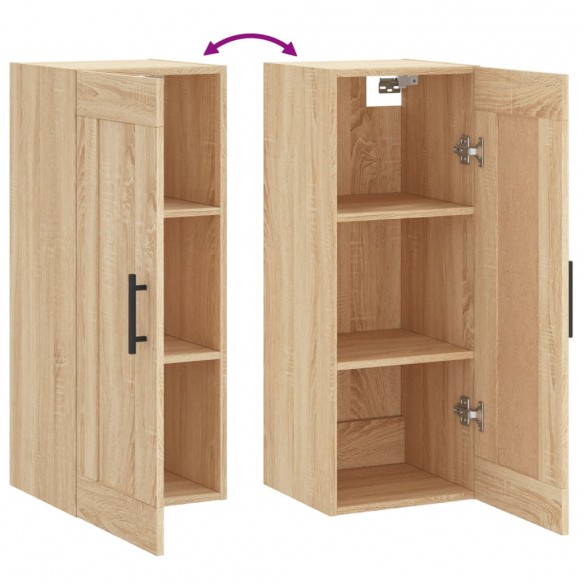 Armoire murale chêne sonoma 34,5x34x90 cm bois d'ingénierie