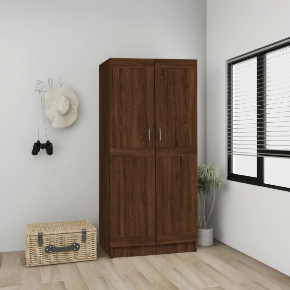 Garde-robe Chêne marron 82,5x51,5x180 cm Bois d'ingénierie