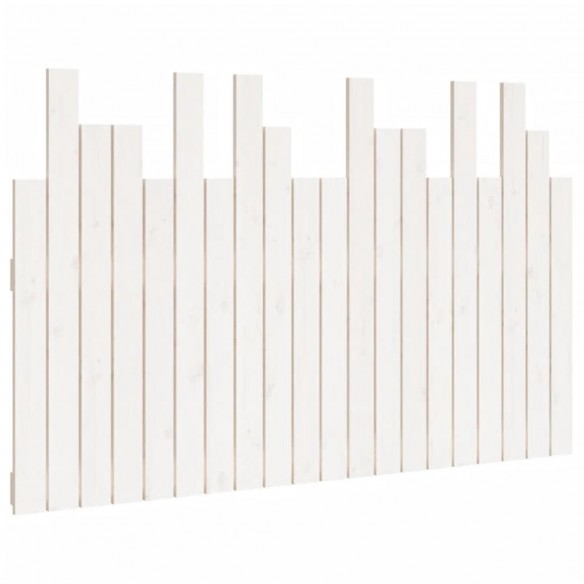 Tête de lit murale Blanc 127,5x3x80 cm Bois massif de pin