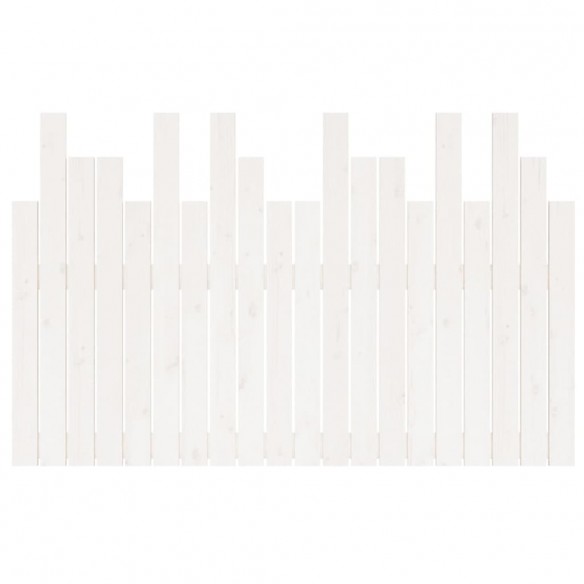 Tête de lit murale Blanc 127,5x3x80 cm Bois massif de pin