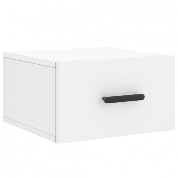 Tables de chevet murales 2 pcs blanc 35x35x20 cm