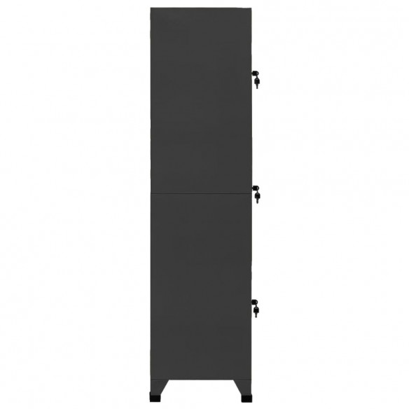 Armoire à casiers Anthracite 38x45x180 cm Acier