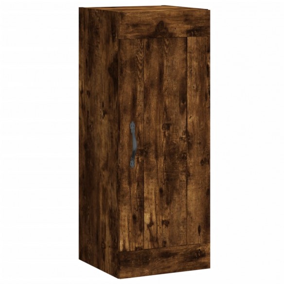 Armoire murale chêne fumé 34,5x34x90 cm bois d'ingénierie