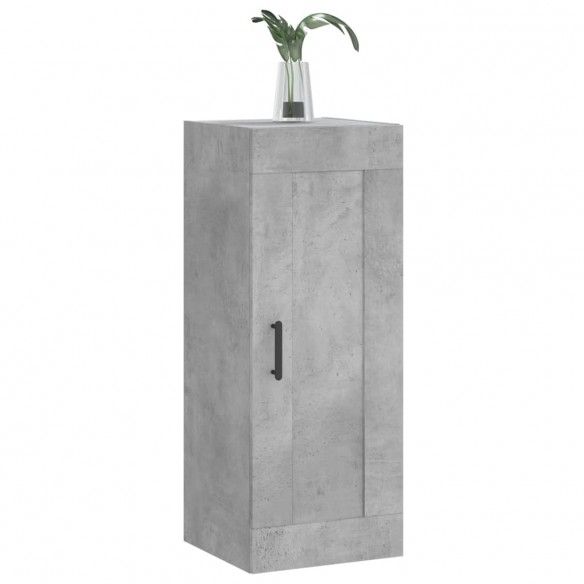 Armoire murale gris béton 34,5x34x90 cm bois d'ingénierie