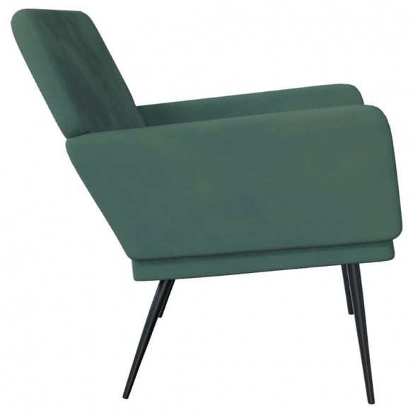 Banc Vert foncé 108x79x79 cm Velours