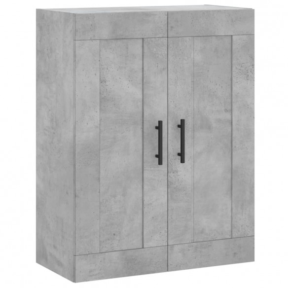 Armoire murale gris béton 69,5x34x90 cm bois d'ingénierie