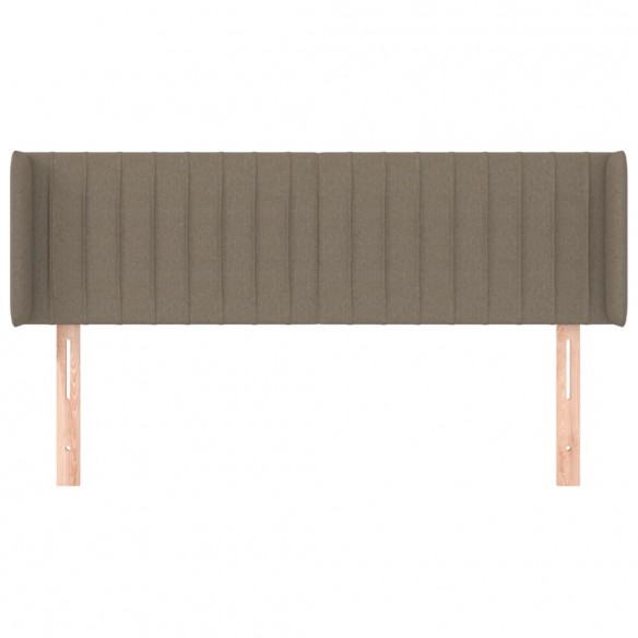 Tête de lit avec oreilles Taupe 147x16x78/88 cm Tissu