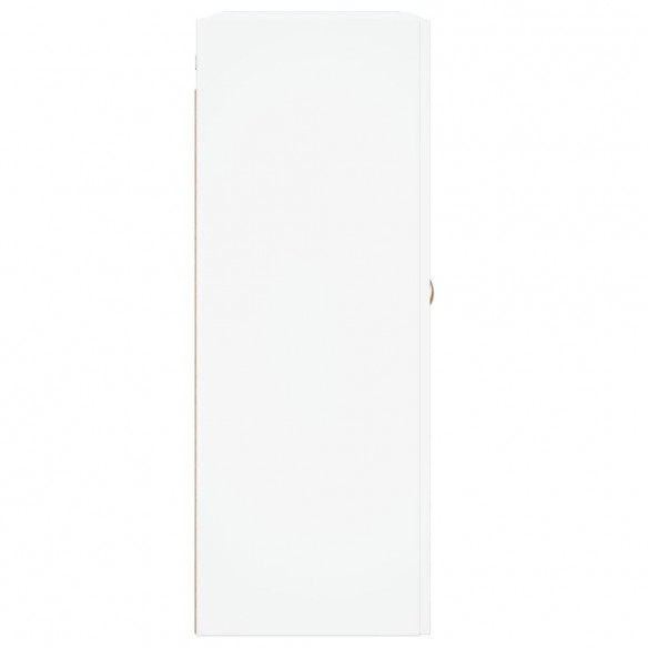 Armoires murales 2 pcs blanc bois d'ingénierie