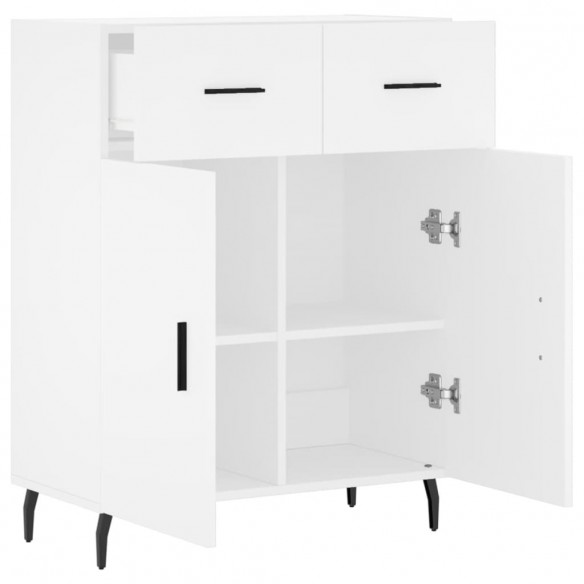 Buffet blanc 69,5x34x90 cm bois d'ingénierie