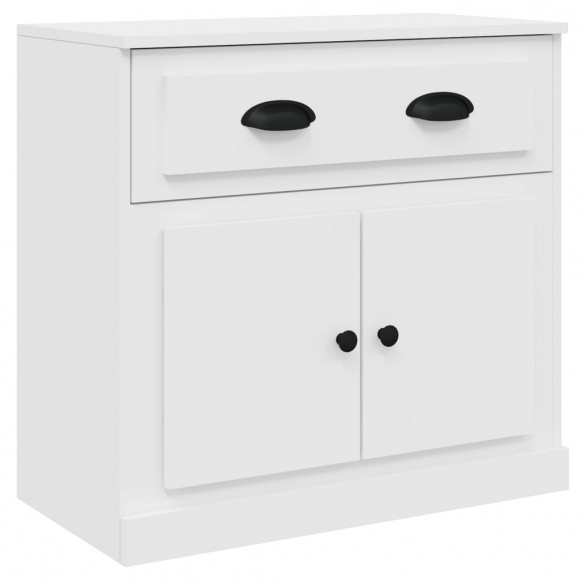 Buffets 3 pcs Blanc Bois d'ingénierie