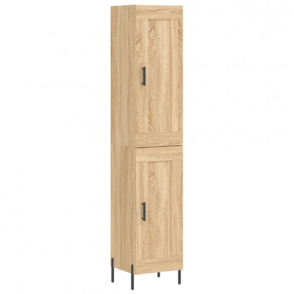 Buffet haut Chêne sonoma 34,5x34x180 cm Bois d'ingénierie