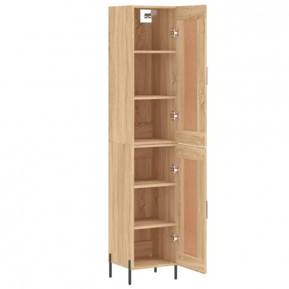 Buffet haut Chêne sonoma 34,5x34x180 cm Bois d'ingénierie