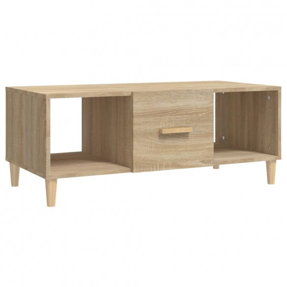 Table basse chêne sonoma 102x50x40 cm bois d'ingénierie