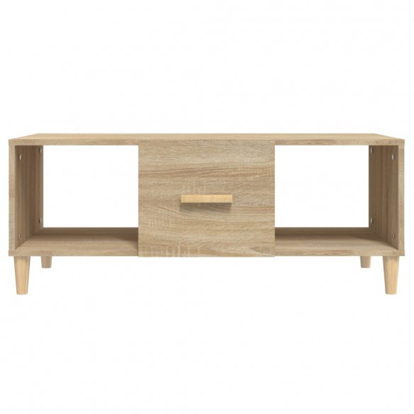 Table basse chêne sonoma 102x50x40 cm bois d'ingénierie