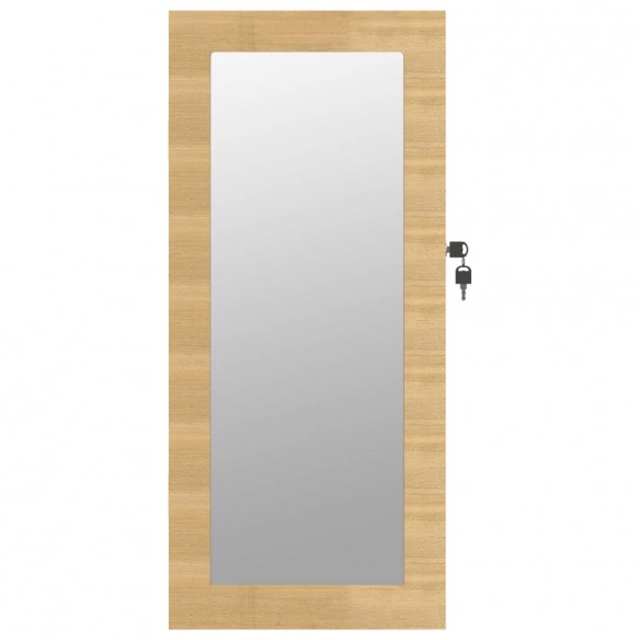 Armoire à bijoux avec miroir murale 30 x 8,5 x 67 cm