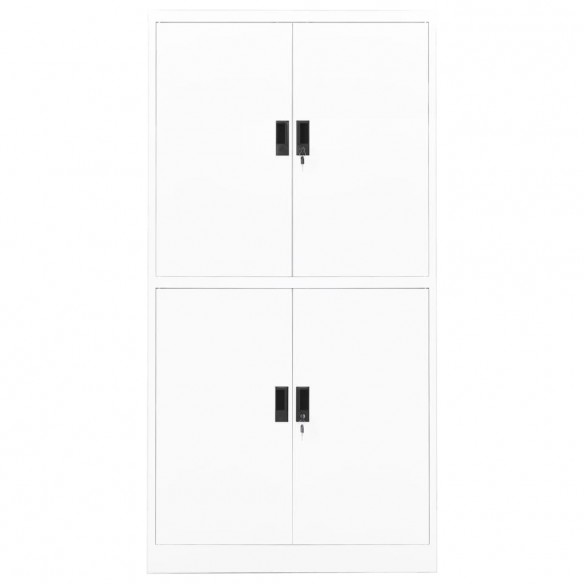 Armoire de bureau Blanc 90x40x180 cm Acier