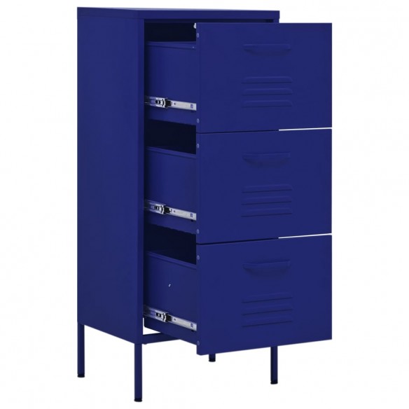 Armoire de rangement Bleu marine 42,5x35x101,5 cm Acier