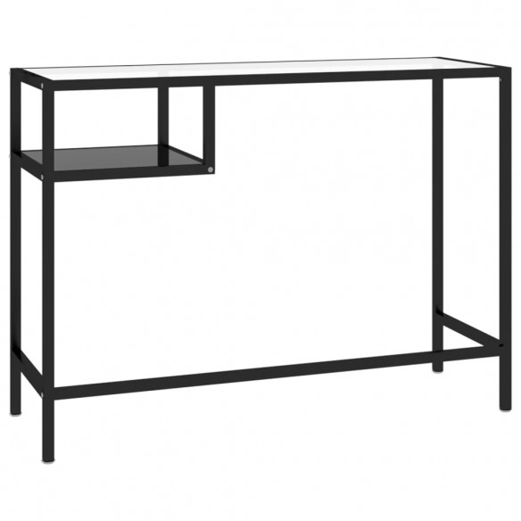 Bureau d'ordinateur Noir 100x36x74 cm Verre