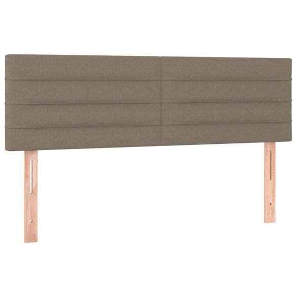 Têtes de lit 2 pcs Taupe 72x5x78/88 cm Tissu