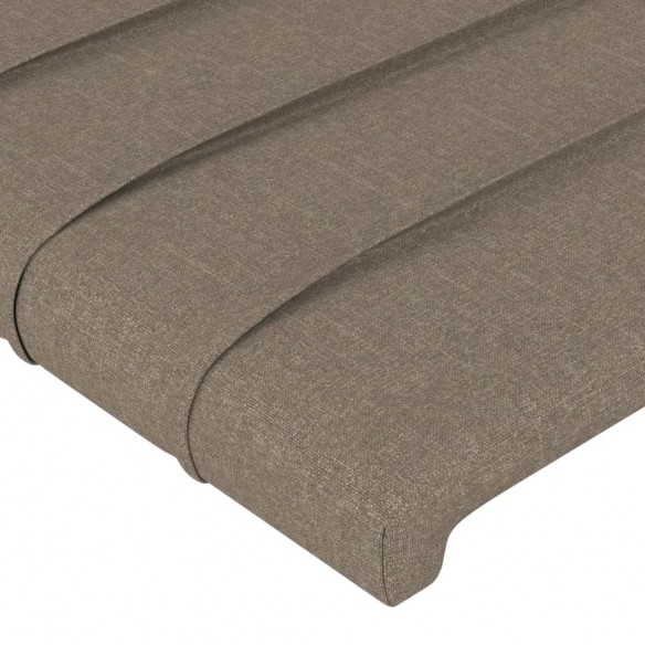 Têtes de lit 2 pcs Taupe 72x5x78/88 cm Tissu