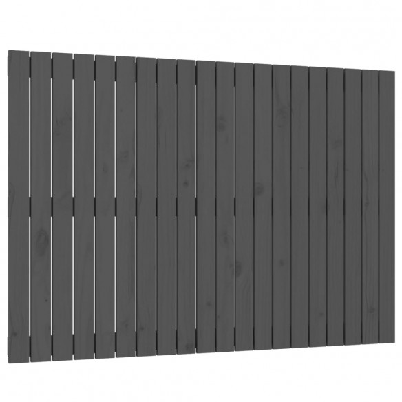 Tête de lit murale Gris 127,5x3x90 cm Bois massif de pin