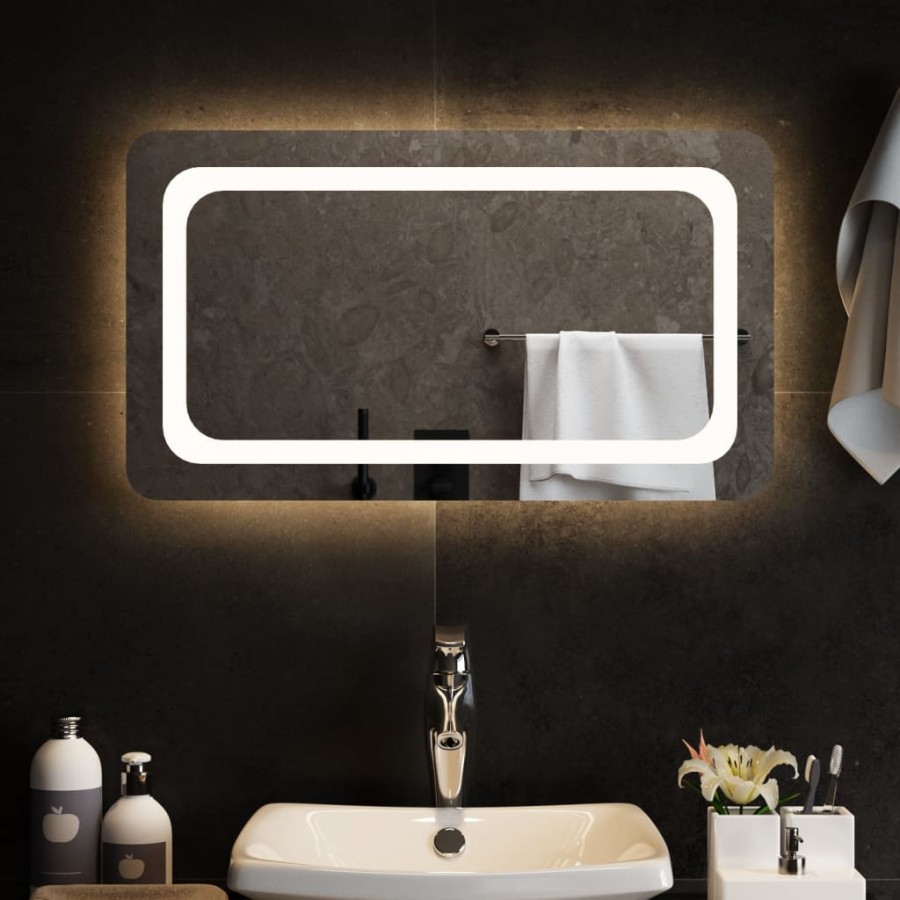 Miroir de salle de bain à LED 70x40 cm