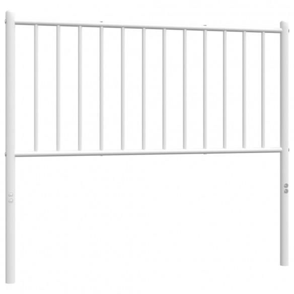 Tête de lit métal blanc 100 cm