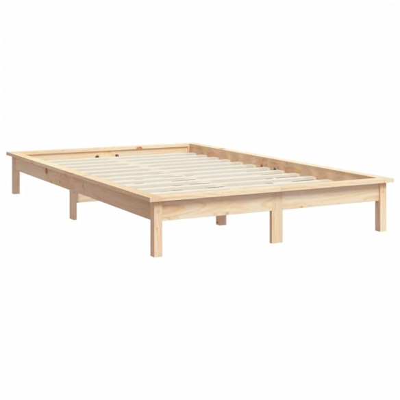 Cadre de lit 140x190 cm bois de pin massif