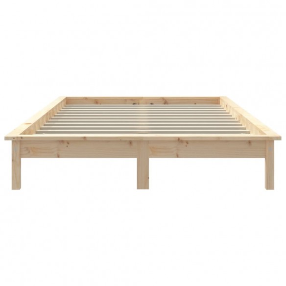 Cadre de lit 140x190 cm bois de pin massif