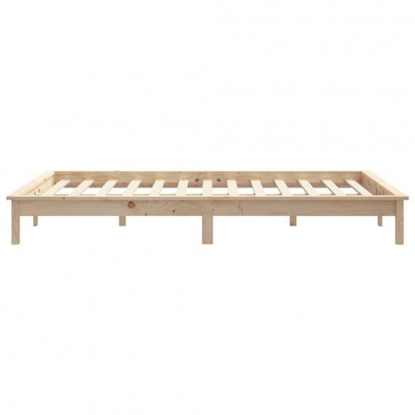 Cadre de lit 140x190 cm bois de pin massif