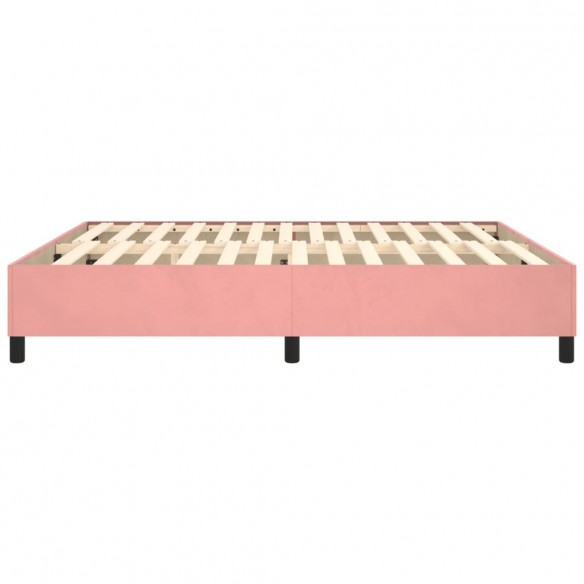 Cadre de lit Rose 200x200 cm Velours