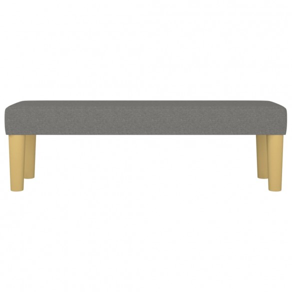 Banc Gris foncé 100x30x30 cm Tissu